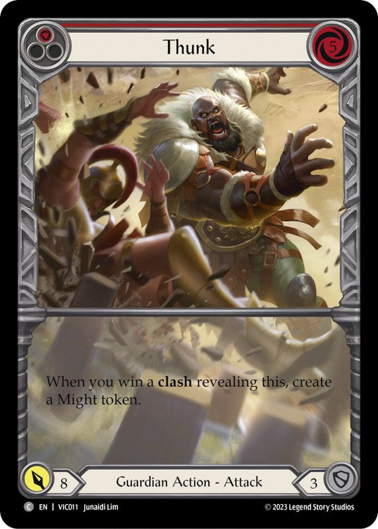 Flesh and Blood TCG | Thunk (Red) [VIC011] (Heavy Hitters Victor Blitz Deck) | The Nerd Merchant