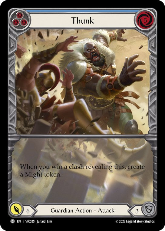 Flesh and Blood TCG | Thunk (Blue) [VIC025] (Heavy Hitters Victor Blitz Deck) | The Nerd Merchant