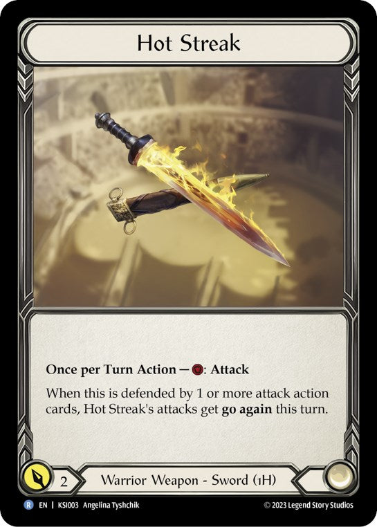 Flesh and Blood TCG | Hot Streak [KSI003] (Heavy Hitters Kassai Blitz Deck) | The Nerd Merchant
