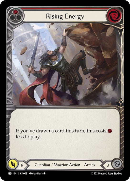 Flesh and Blood TCG | Rising Energy (Red) [KSI009] (Heavy Hitters Kassai Blitz Deck) | The Nerd Merchant