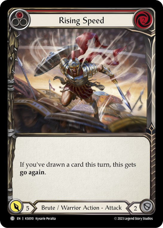 Flesh and Blood TCG | Rising Speed (Red) [KSI010] (Heavy Hitters Kassai Blitz Deck) | The Nerd Merchant