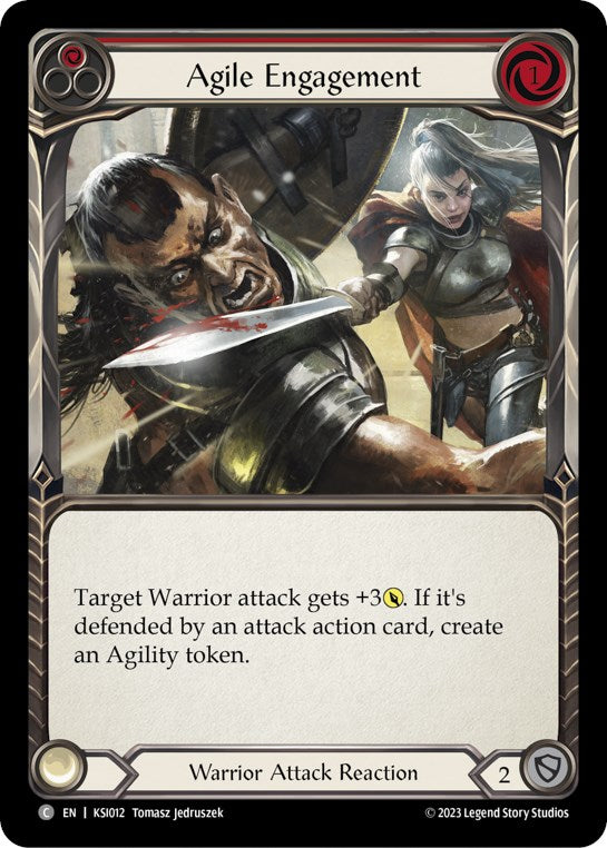Flesh and Blood TCG | Agile Engagement (Red) [KSI012] (Heavy Hitters Kassai Blitz Deck) | The Nerd Merchant
