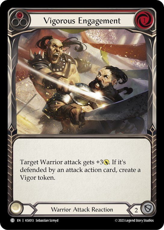 Flesh and Blood TCG | Vigorous Engagement (Red) [KSI013] (Heavy Hitters Kassai Blitz Deck) | The Nerd Merchant