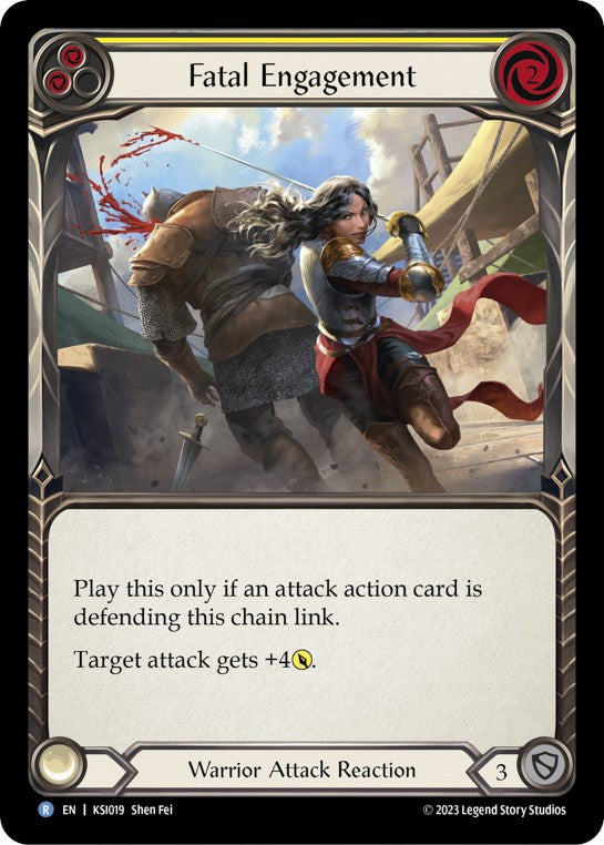 Flesh and Blood TCG | Fatal Engagement (Yellow) [KSI019] (Heavy Hitters Kassai Blitz Deck) | The Nerd Merchant