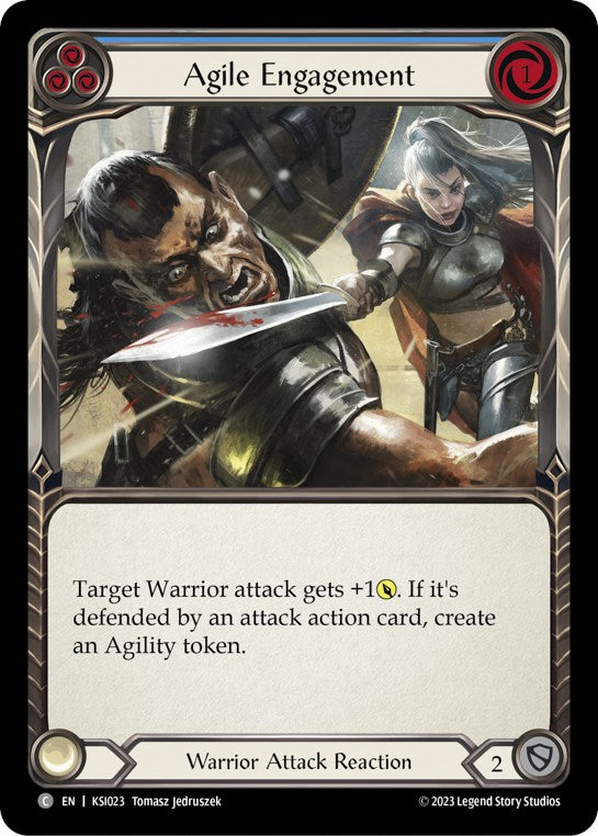 Flesh and Blood TCG | Agile Engagement (Blue) [KSI023] (Heavy Hitters Kassai Blitz Deck) | The Nerd Merchant