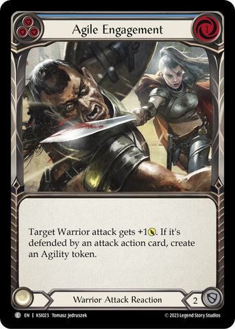 Flesh and Blood TCG | Agile Engagement (Blue) [KSI023] (Heavy Hitters Kassai Blitz Deck) | The Nerd Merchant