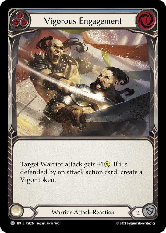 Flesh and Blood TCG | Vigorous Engagement (Blue) [KSI024] (Heavy Hitters Kassai Blitz Deck) | The Nerd Merchant