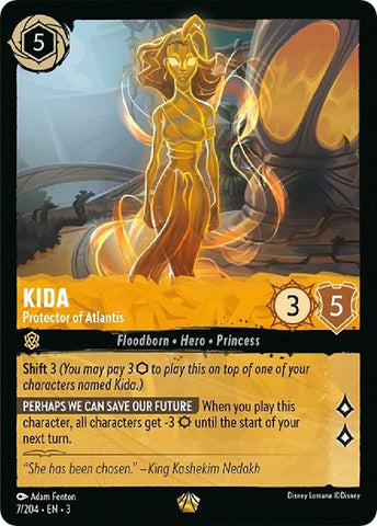 Lorcana | Kida - Protector of Atlantis (7/204) [Into the Inklands] | The Nerd Merchant