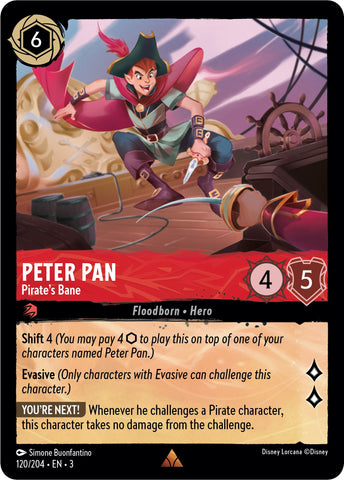 Lorcana | Peter Pan - Pirate's Bane (120/204) [Into the Inklands] | The Nerd Merchant
