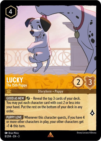 Lorcana | Lucky - The 15th Puppy (8/204) [Into the Inklands] | The Nerd Merchant