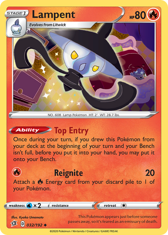 Pokemon | Lampent (032/192) [Sword & Shield: Rebel Clash] | The Nerd Merchant