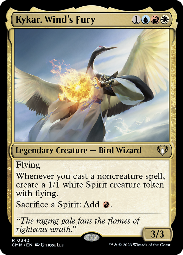 Magic | Kykar, Wind's Fury [Commander Masters] | The Nerd Merchant