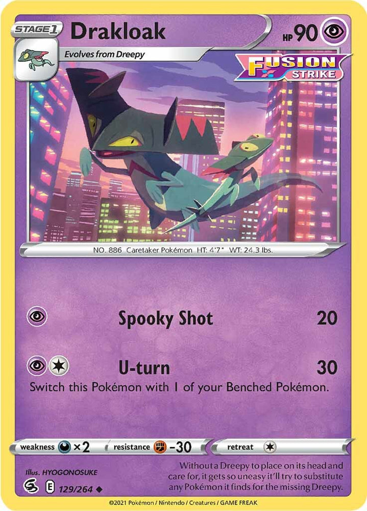 Pokemon | Drakloak (129/264) [Sword & Shield: Fusion Strike] | The Nerd Merchant