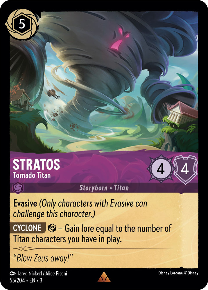 Lorcana | Stratos - Tornado Titan (55//204) [Into the Inklands] | The Nerd Merchant