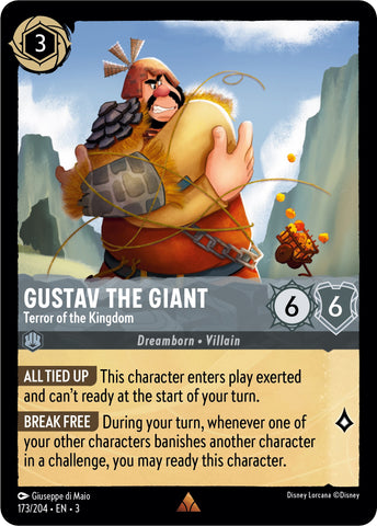 Lorcana | Gustav the Giant - Terror of the Kingdom (173/204) [Into the Inklands] | The Nerd Merchant
