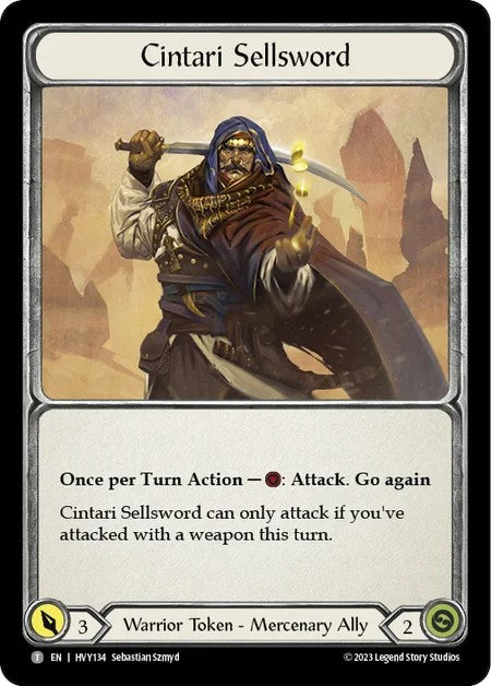 Flesh and Blood TCG | Cintari Sellsword (Regular) [HVY134] (Heavy Hitters) | The Nerd Merchant