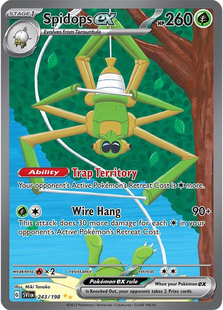 Pokemon | Spidops ex (243/198) [Scarlet & Violet: Base Set] | The Nerd Merchant