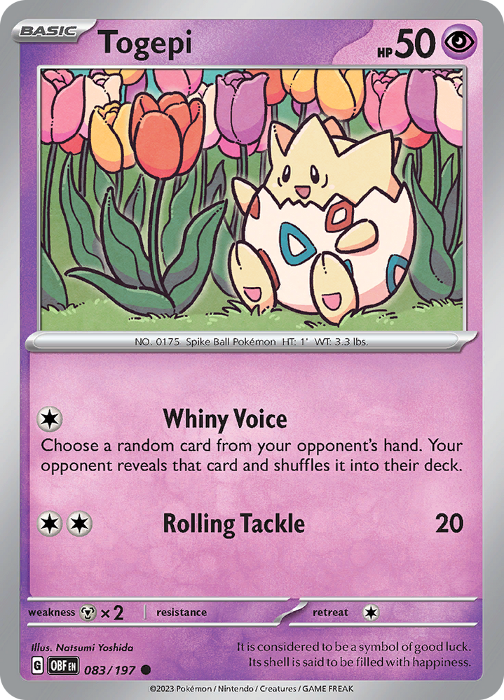Pokemon | Togepi (083/197) [Scarlet & Violet: Obsidian Flames] | The Nerd Merchant