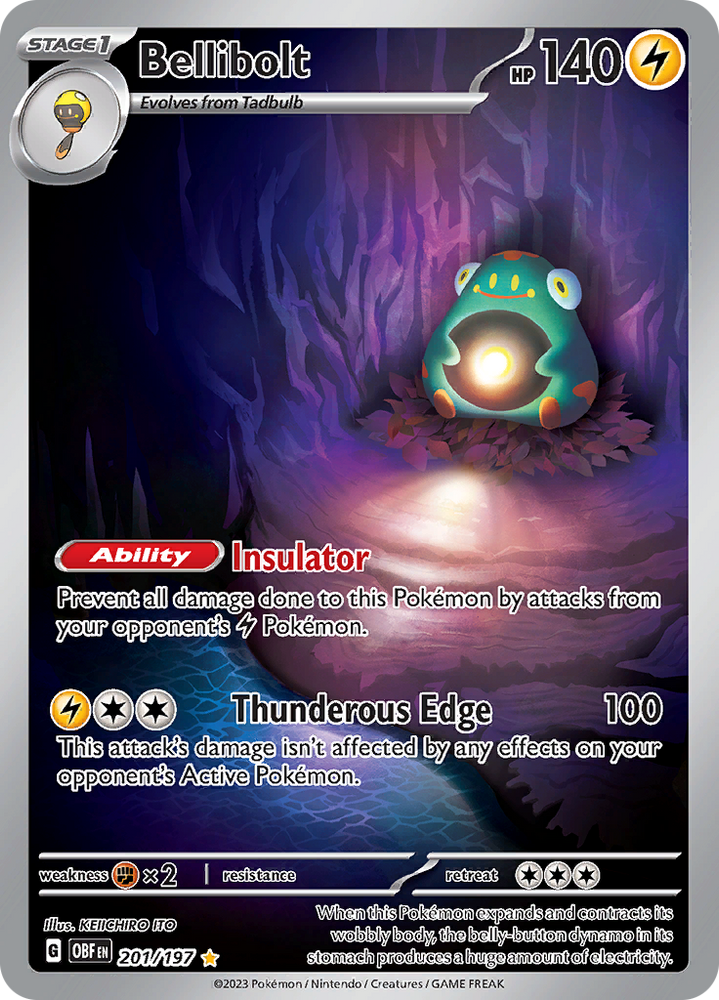 Pokemon | Bellibolt (201/197) [Scarlet & Violet: Obsidian Flames] | The Nerd Merchant