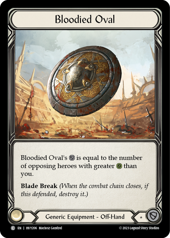 Flesh and Blood TCG | Bloodied Oval [HVY206] (Heavy Hitters)  Cold Foil | The Nerd Merchant