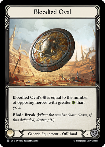 Flesh and Blood TCG | Bloodied Oval [HVY206] (Heavy Hitters)  Cold Foil | The Nerd Merchant