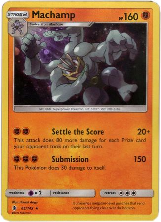 Pokemon | Machamp (65/145) (Cosmos Holo) [Sun & Moon: Guardians Rising] | The Nerd Merchant