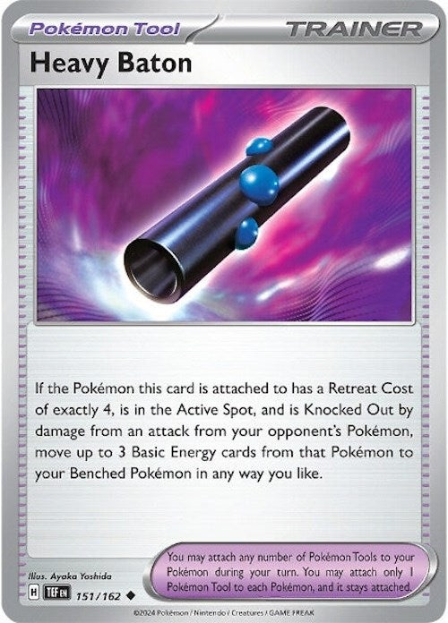 Pokemon | Heavy Baton (151/162) [Scarlet & Violet: Temporal Forces] | The Nerd Merchant