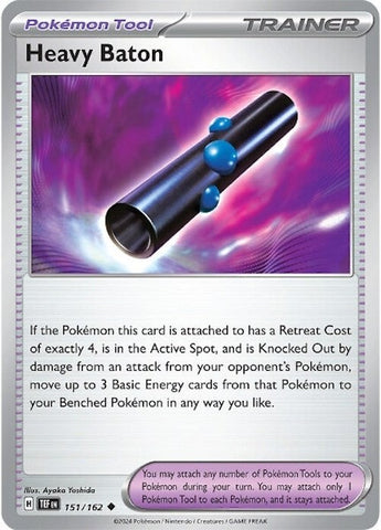 Pokemon | Heavy Baton (151/162) [Scarlet & Violet: Temporal Forces] | The Nerd Merchant