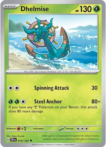 Pokemon | Dhelmise (019/162) [Scarlet & Violet: Temporal Forces] | The Nerd Merchant