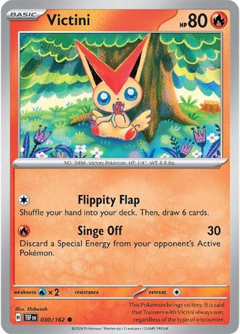 Pokemon | Victini (030/162) [Scarlet & Violet: Temporal Forces] | The Nerd Merchant
