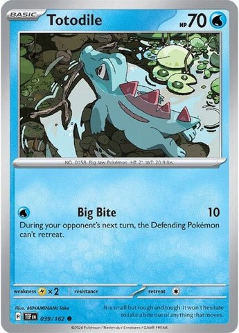 Pokemon | Totodile (039/162) [Scarlet & Violet: Temporal Forces] | The Nerd Merchant