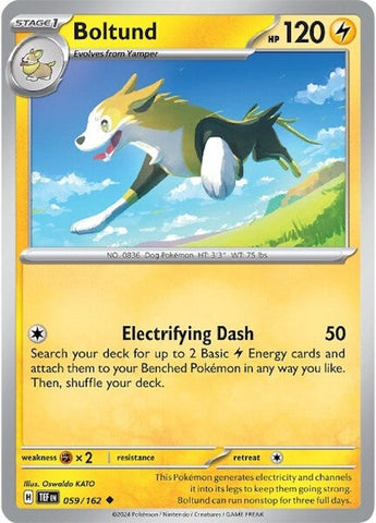 Pokemon | Boltund (059/162) [Scarlet & Violet: Temporal Forces] | The Nerd Merchant