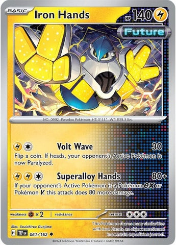 Pokemon | Iron Hands (061/162) [Scarlet & Violet: Temporal Forces] | The Nerd Merchant