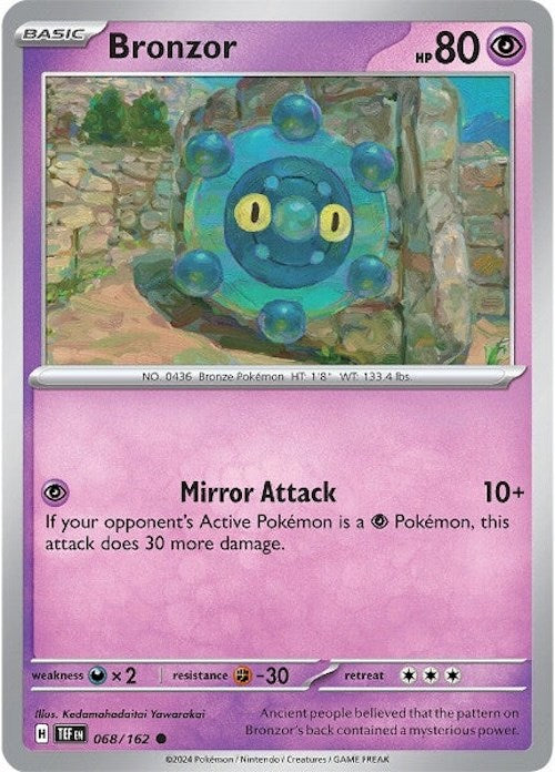 Pokemon | Bronzor (068/162) [Scarlet & Violet: Temporal Forces] | The Nerd Merchant