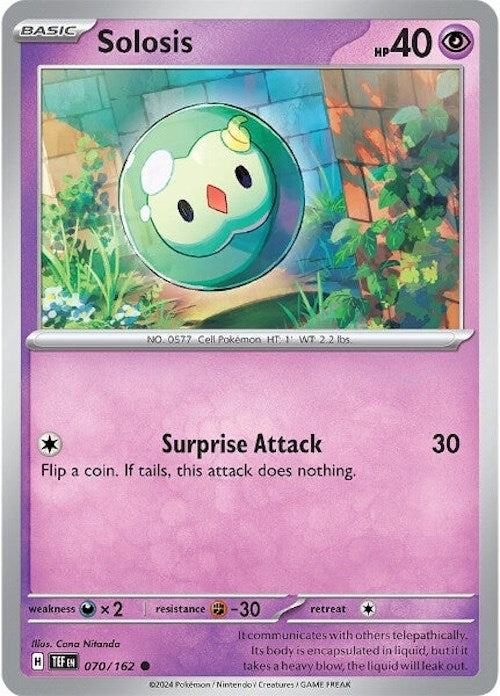 Pokemon | Solosis (070/162) [Scarlet & Violet: Temporal Forces] | The Nerd Merchant