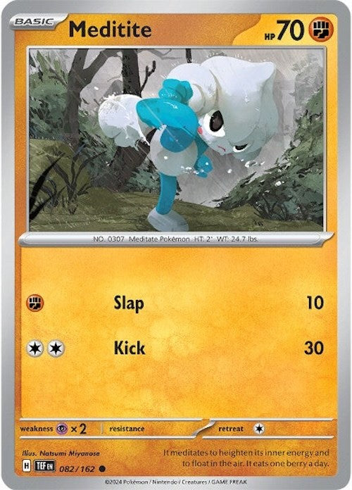 Pokemon | Meditite (082/162) [Scarlet & Violet: Temporal Forces] | The Nerd Merchant
