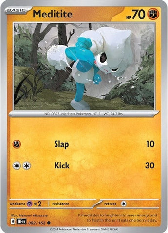 Pokemon | Meditite (082/162) [Scarlet & Violet: Temporal Forces] | The Nerd Merchant