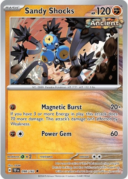 Pokemon | Sandy Shocks (098/162) [Scarlet & Violet: Temporal Forces] | The Nerd Merchant