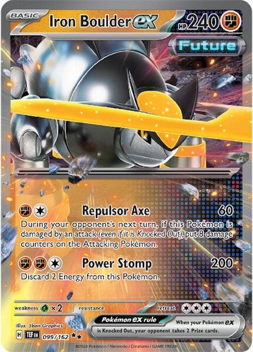 Pokemon | Iron Boulder ex (099/162) [Scarlet & Violet: Temporal Forces] | The Nerd Merchant