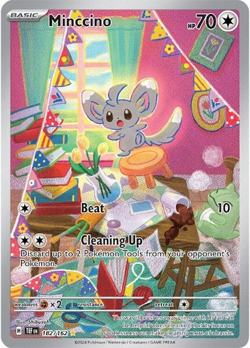 Pokemon | Minccino (182/162) [Scarlet & Violet: Temporal Forces] | The Nerd Merchant