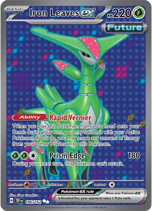 Pokemon | Iron Leaves ex (186/162) [Scarlet & Violet: Temporal Forces] | The Nerd Merchant