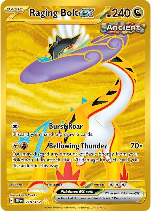 Pokemon | Raging Bolt ex (218/162) [Scarlet & Violet: Temporal Forces] | The Nerd Merchant