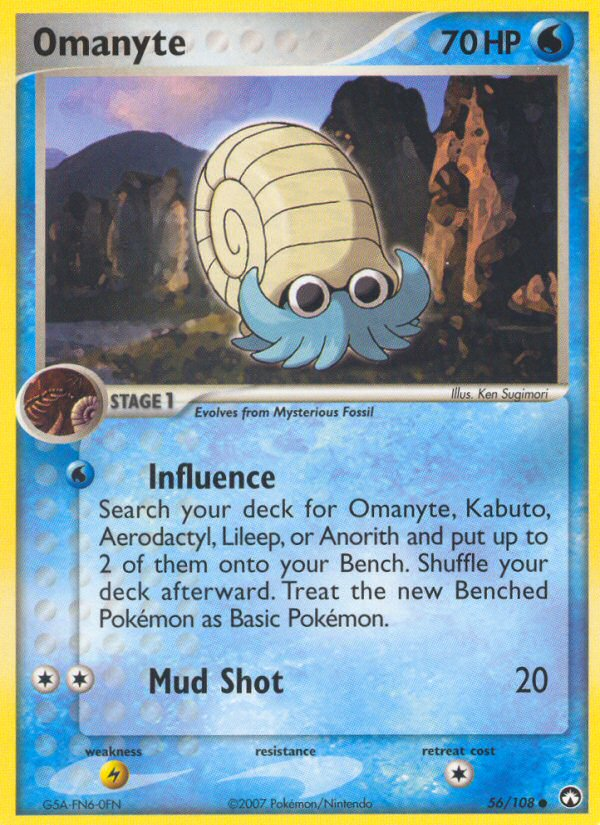 Pokemon | Omanyte (56/108) [EX: Power Keepers] | The Nerd Merchant