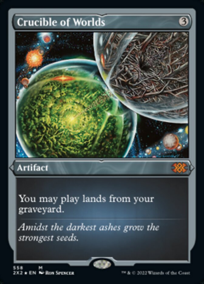 Magic | Crucible of Worlds (Foil Etched) [Double Masters 2022] | The Nerd Merchant