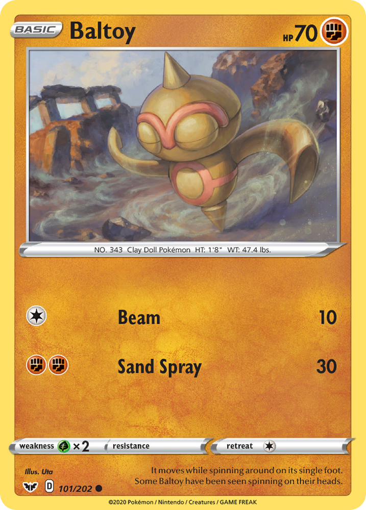 Pokemon | Baltoy (101/202) [Sword & Shield: Base Set] | The Nerd Merchant