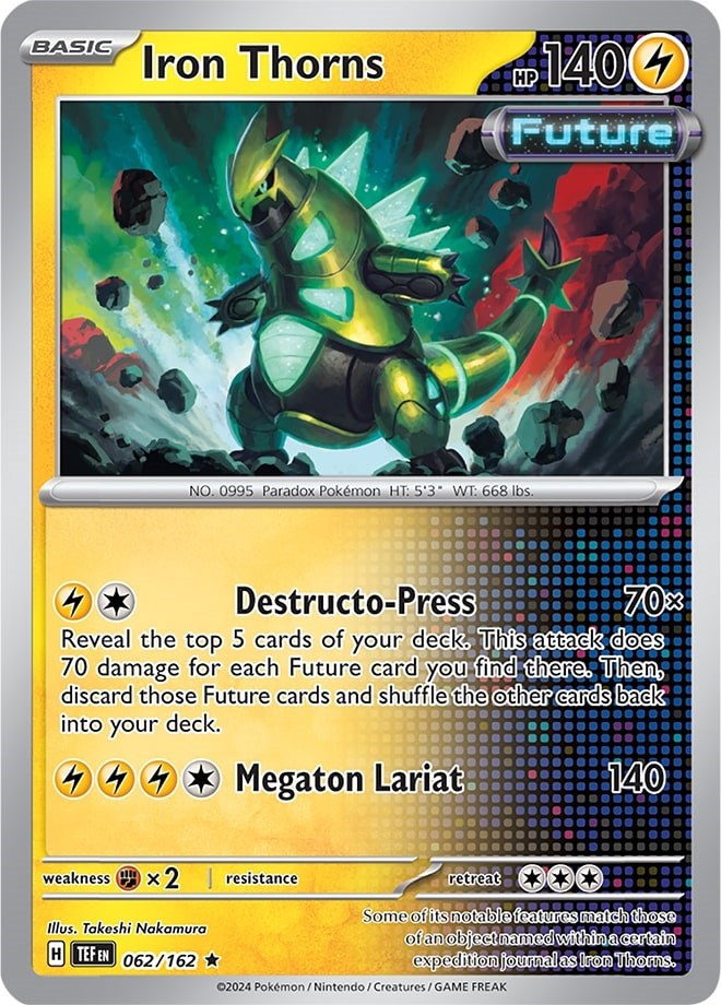 Pokemon | Iron Thorns (062/162) (Theme Deck Exclusive) [Scarlet & Violet: Temporal Forces] | The Nerd Merchant