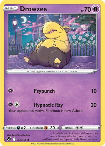 Pokemon | Drowzee (060/195) [Sword & Shield: Silver Tempest] | The Nerd Merchant
