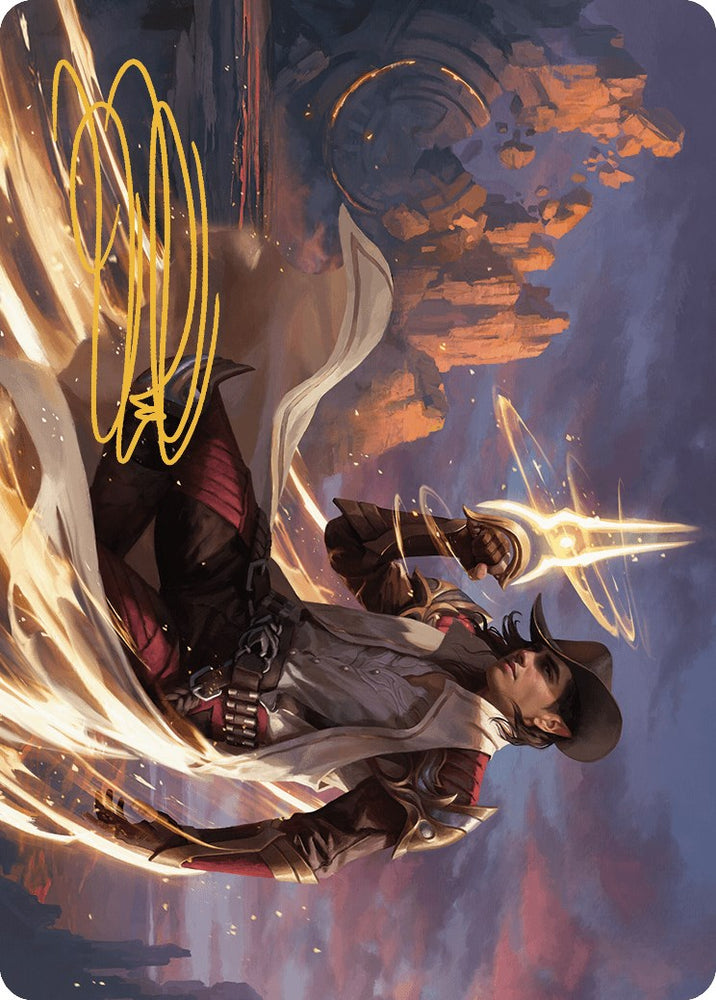Magic | Kellan, the Kid Art Card (Gold-Stamped Signature) [Outlaws of Thunder Junction Art Series] | The Nerd Merchant