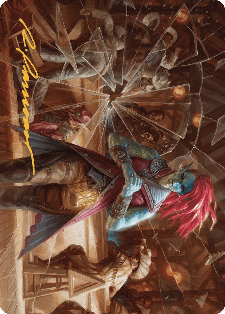 Magic | Obeka, Splitter of Seconds Art Card (Gold-Stamped Signature) [Outlaws of Thunder Junction Art Series] | The Nerd Merchant