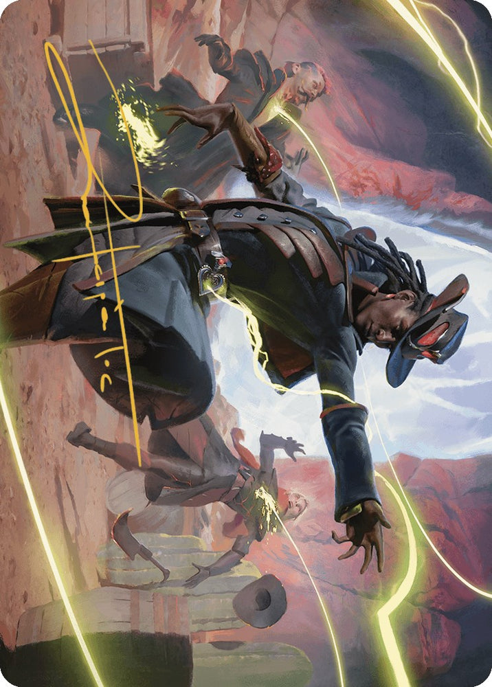 Magic | Lilah, Undefeated Slickshot Art Card (Gold-Stamped Signature) [Outlaws of Thunder Junction Art Series] | The Nerd Merchant